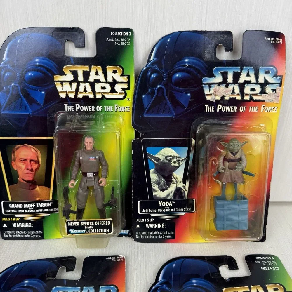Star Wars Power Of The Force Jedi Action Figures Lot Yoda Ponda Leia Ackbar Moff